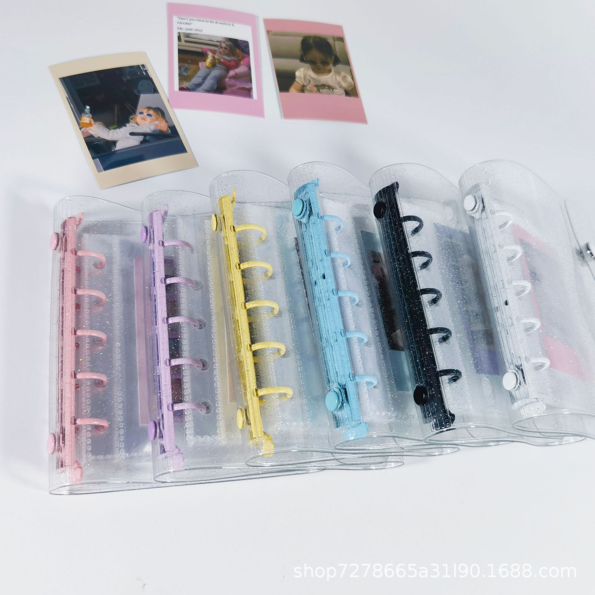 M5 loose-leaf hand account book 5-hole candy color three-fold loose-leaf photo album book diy card book photo storage book