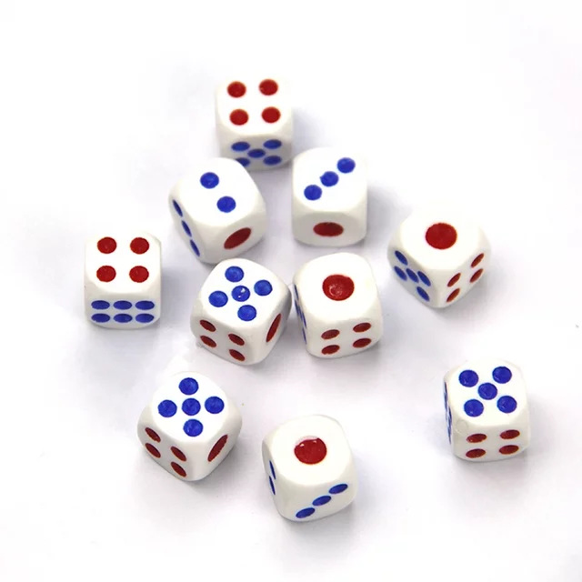 Factory direct supply ordinary dice nightclub bar Hotel KTV barbecue drinking cake chess shake dice color Cup