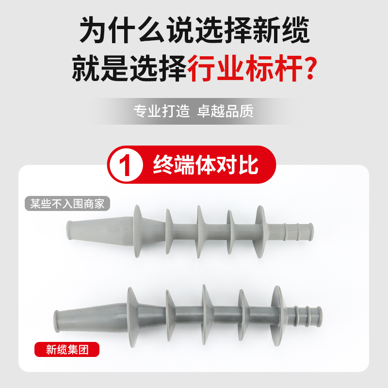 10KV Cold shrink cable terminal three-core indoor and outdoor high voltage insulated cable accessories NLS-10 Cold shrink tube