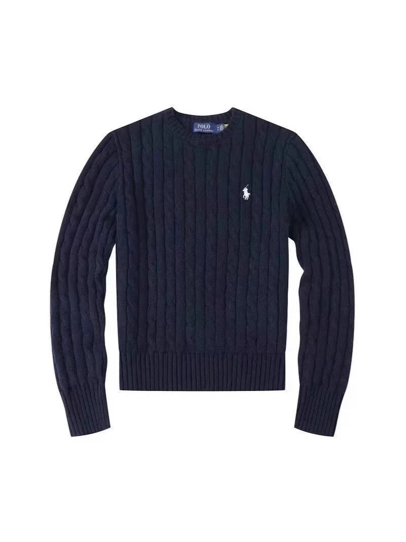 In-Stock Autumn and Winter Round-Neck Pullover Sweater for Couples, Cable Knit Sweater, Fashionable Sweater, Trendy and Versatile