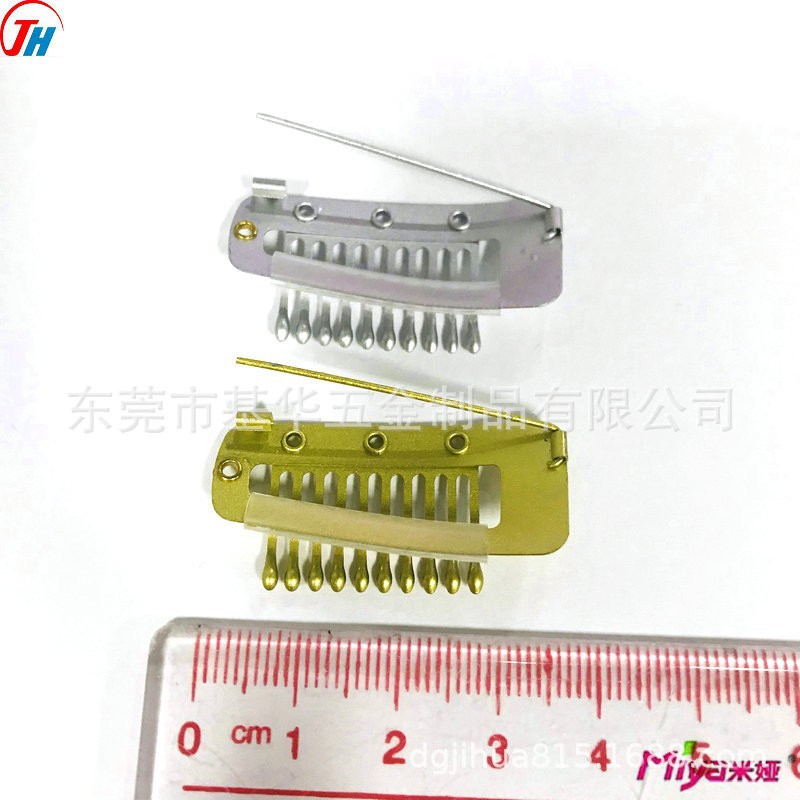 3. 6cm fake hairpin paint 10 teeth wig card DIY topper beret fixed clip fixed to hair New