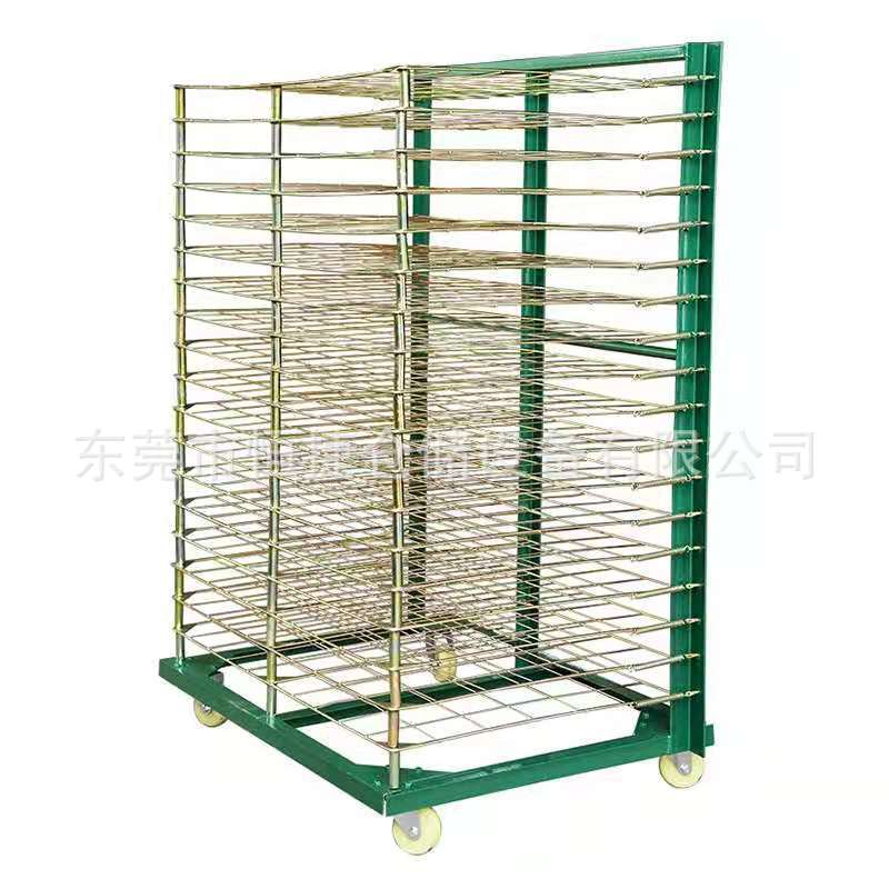 Lasagna rack 25-layer drying rack 18-layer silk screen printing stainless steel drying rack 50-layer color zinc-plated paper board turnover car