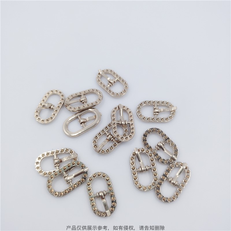 Золотая пряжка с бриллиантами для женских сандалий, тонкий ремень, маленькая квадратная пряжка, аксессуары для сумки, плечевой сумки