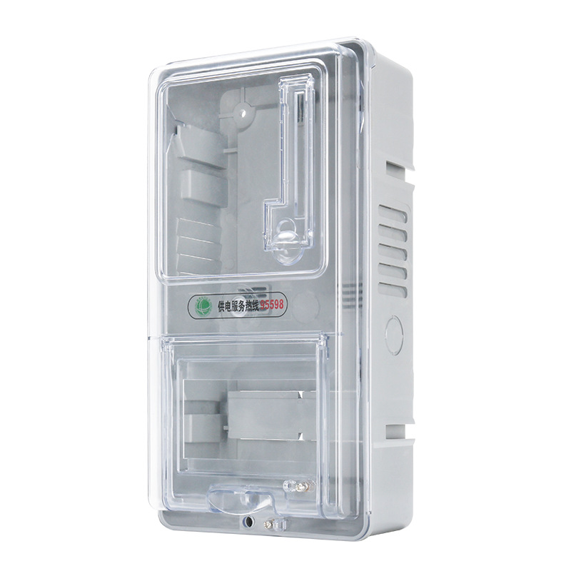 Household Meter Box Transparent Single-phase Three-phase Meter Box Rainproof Plastic Single-phase Meter Box Outdoor Surface-mounted