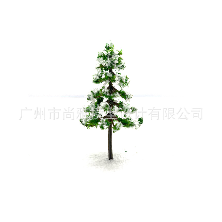 Building sand table jewelry model tree mini snow scene micro landscape small tree handmade landscaping finished plastic cedar tree