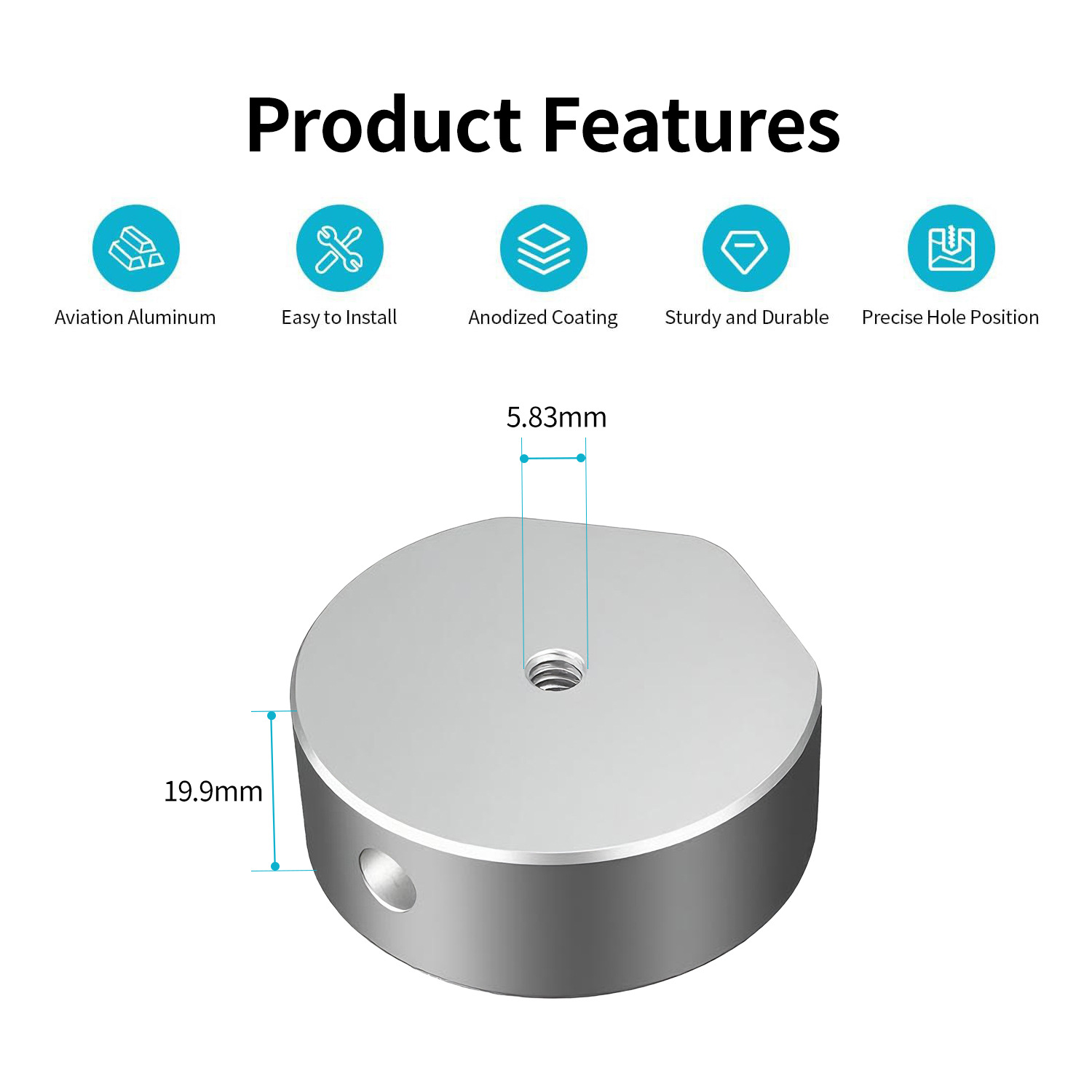 Cross-Border Star Mini Aluminum Alloy Adapter Suitable for Tripod 1/4 Adapter Bracket Link Adapter