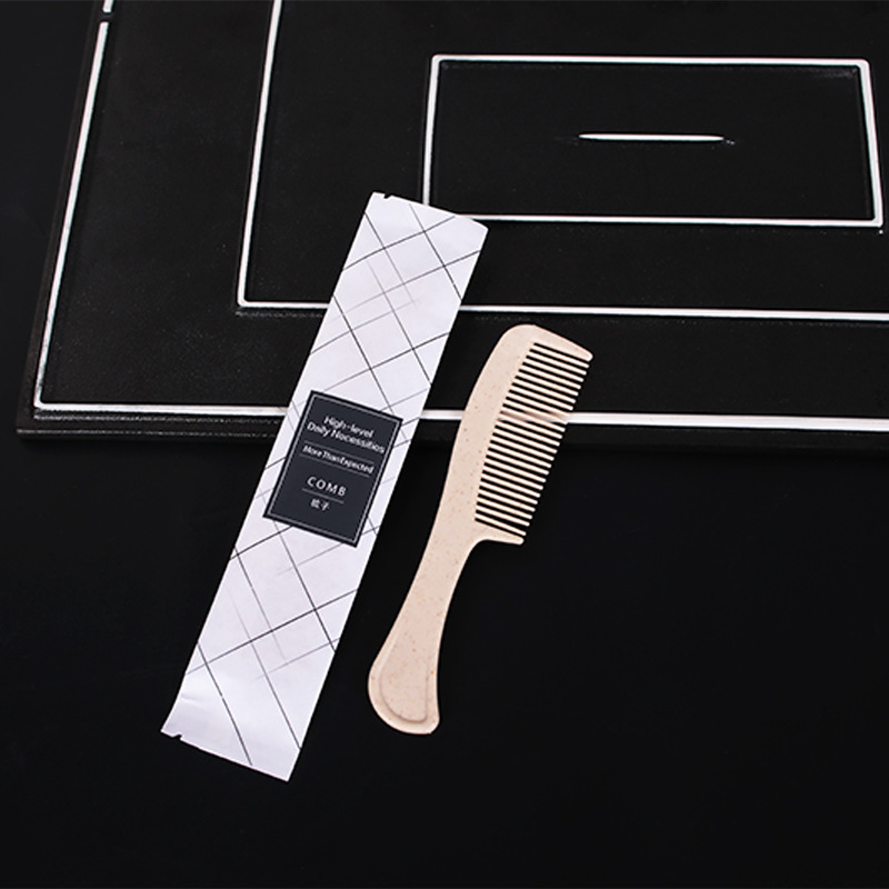 Hotel disposable comb hotel homestay toiletries hair comb suit room strip comb independent packaging wholesale