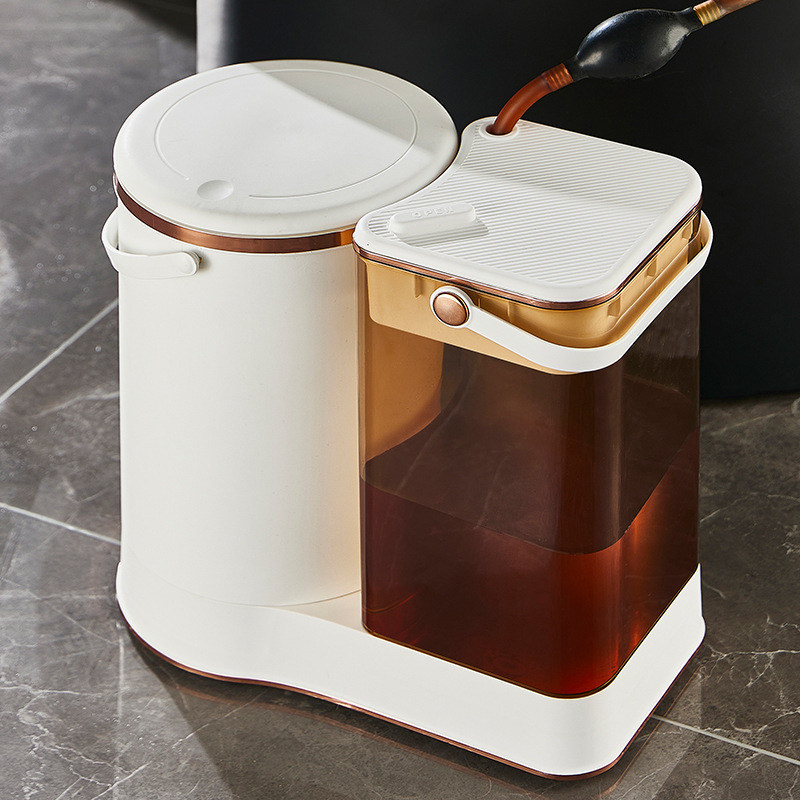 Tea bucket filter tea bucket tea residue bucket drain bucket tea bucket tea table trash can tea set accessories wet and dry separation waste bucket