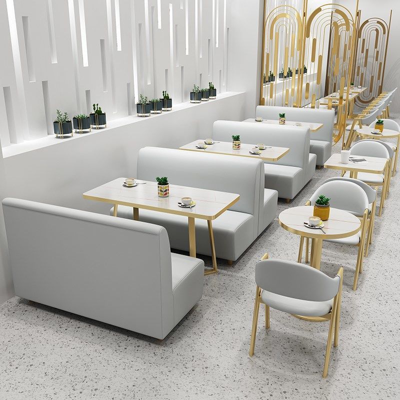 Комплект столов и стульев для популярного кафе, простая мебель для быстрого питания