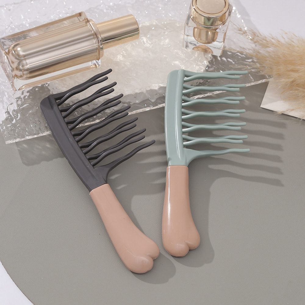 Double-row wave comb air cushion comb curling hair comb massage comb fluffy comb barber shop anti-static curling hair styling comb