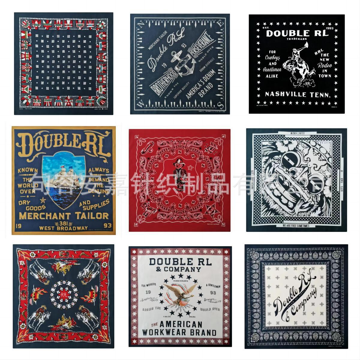 Котоновый квадратный шарф с цифровой печатью для уличного танца