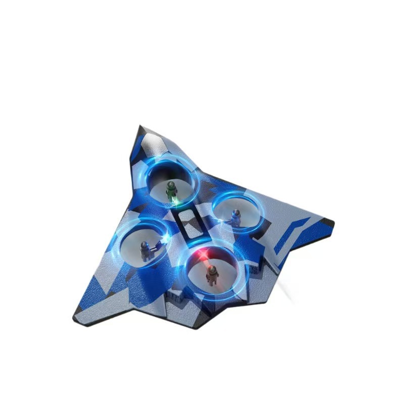 Cross-Border New Foam Fighter Aircraft Model Remote Control Aircraft Fall-Resistant Four-Axis Unmanned Stunt Performance Toy Aircraft