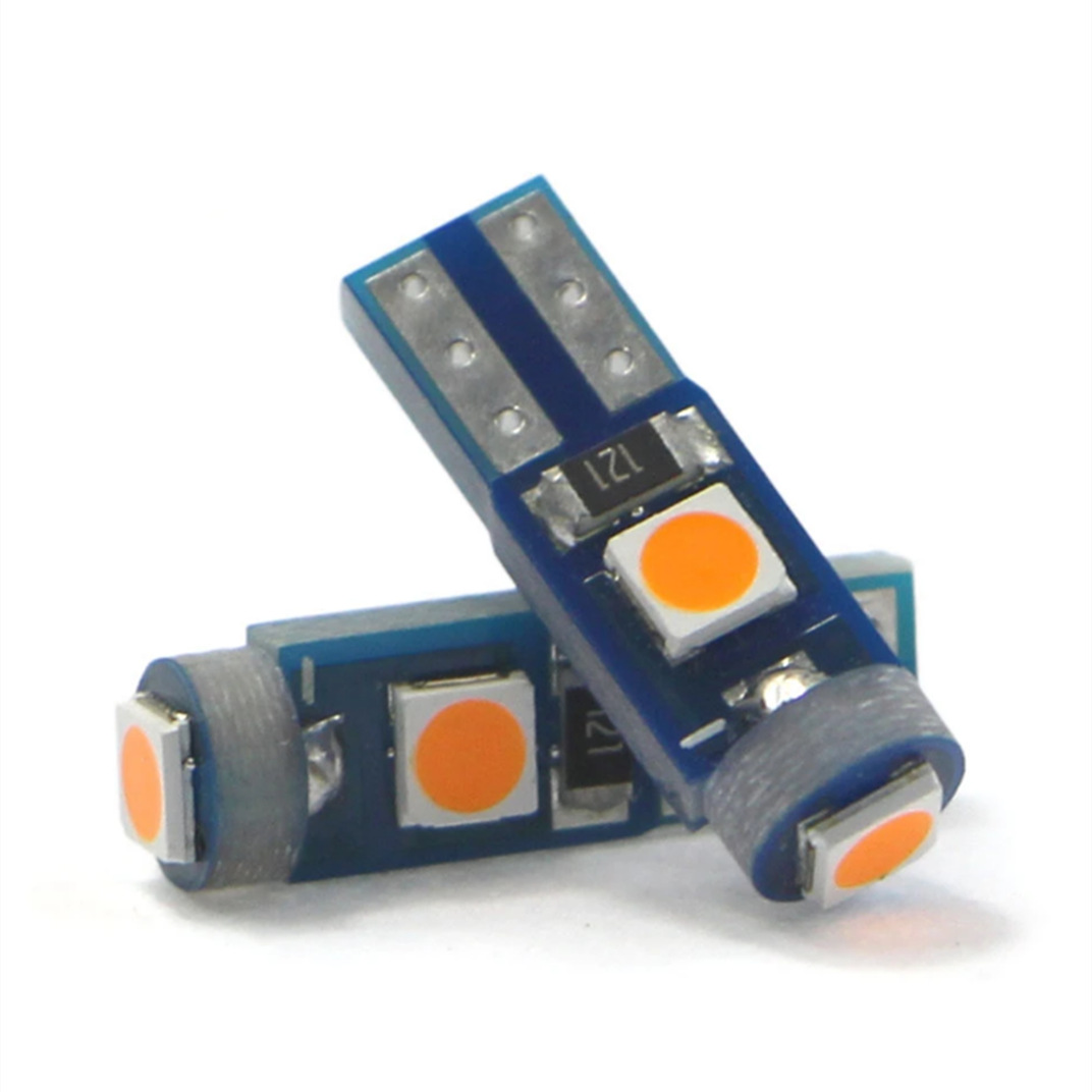 Светодиодный индикаторный свет T5 3030 3Smd для приборной панели, центрального управления, высокояркий