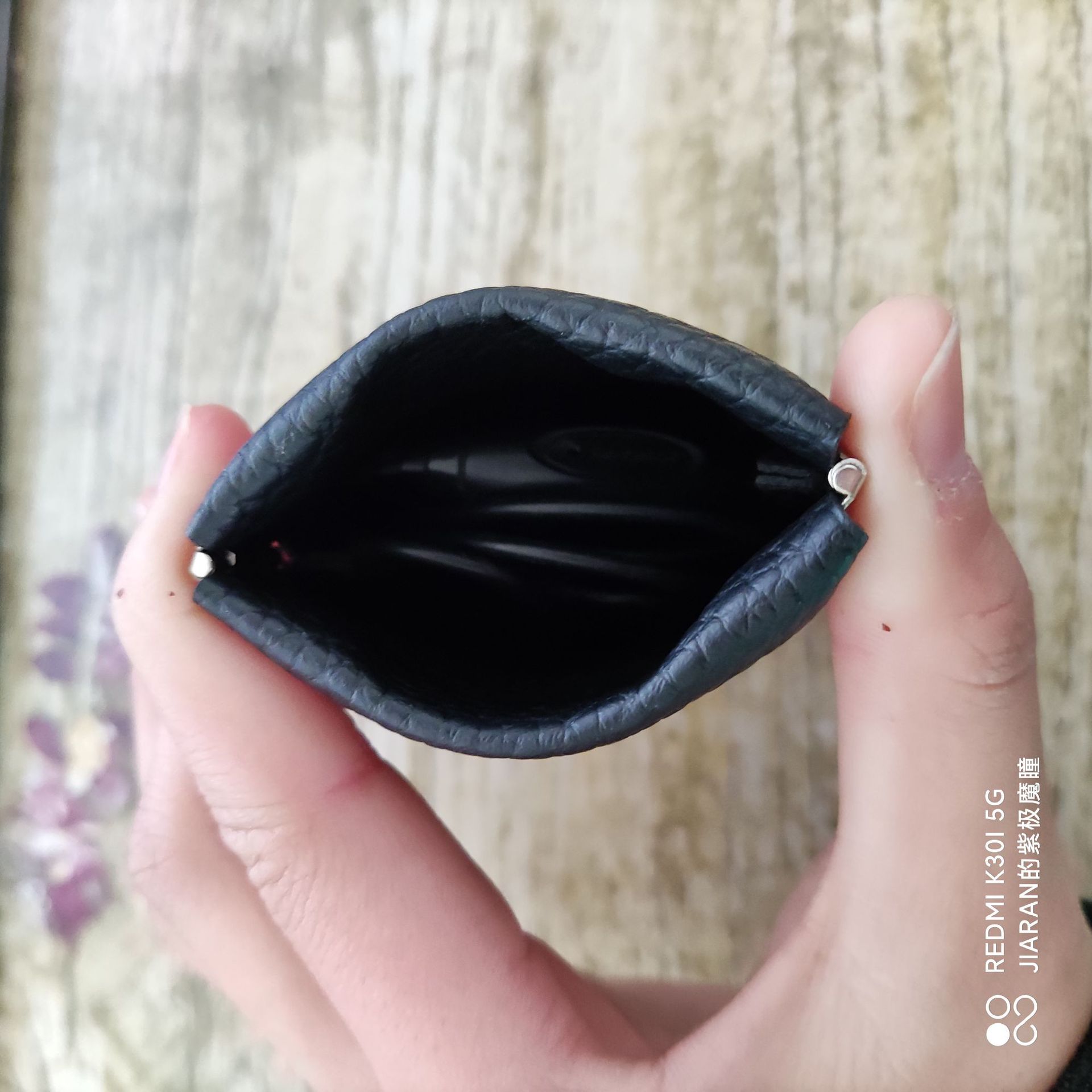 Leather Shrapnel Clip Coin Purse Mini Bluetooth Headset Storage Small Wallet Card Holder Data Cable Storage 017