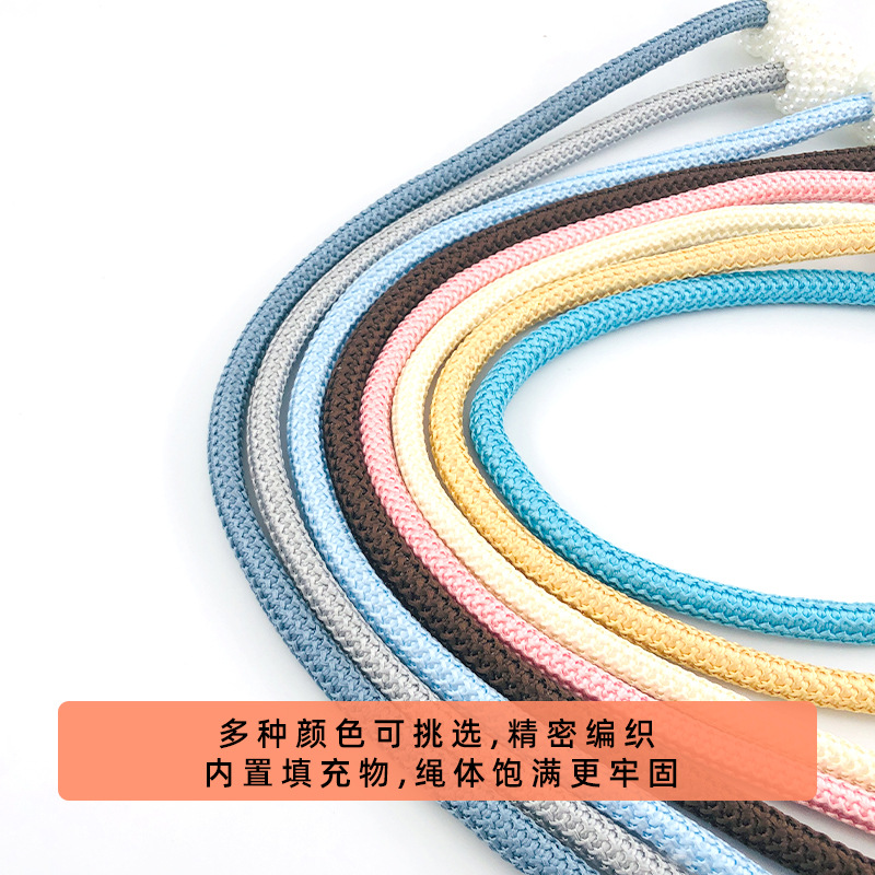 Cross-border Wholesale Simple High-strength Magnetic Pearl Magnetic Buckle Fabric Storage Lace-up Curtain Magnetic Buckle Curtain Strap