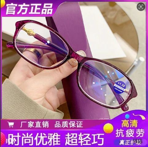 Модные очки-лампочки с защитой от синего света, ретро, плоские для мужчин и женщин, очки для пресбиопии, портативные