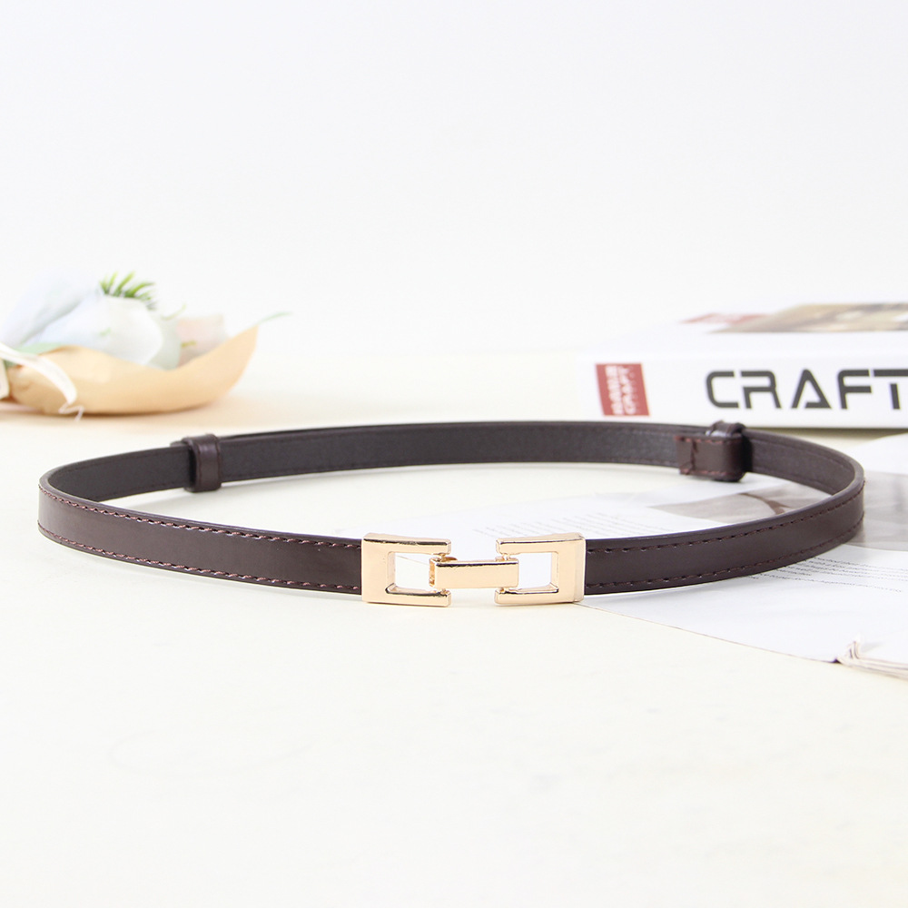 All-match women's thin belt buckle fashion decorative waist sweater suit belt with dress waist chain