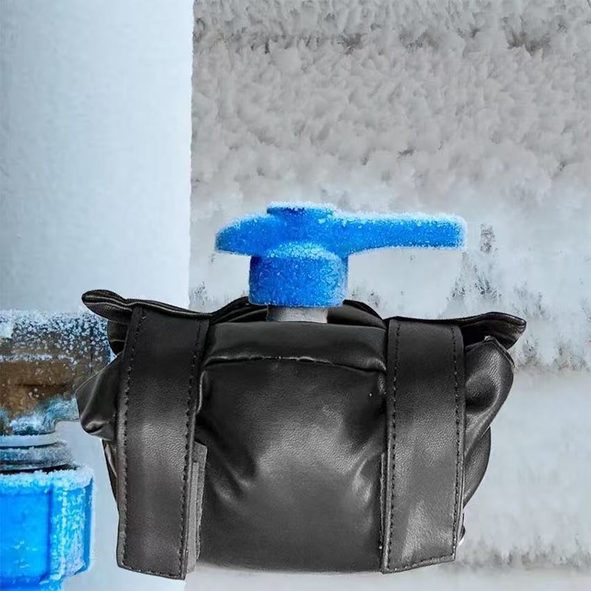 In-Stock Amazon Cross-Border Hot-Selling Leather Faucet Anti-Freeze Cover Winter Faucet Protector