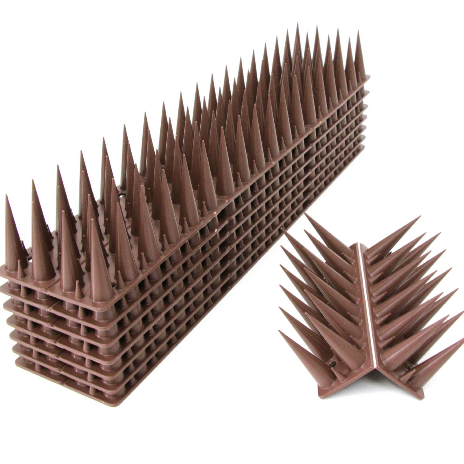 30cm 4-Row Large and Small Spikes Amazon Plastic Anti-Bird Outdoor Roof Fence Installation Bird-Repelling Spikes Outdoor Anti-Bird