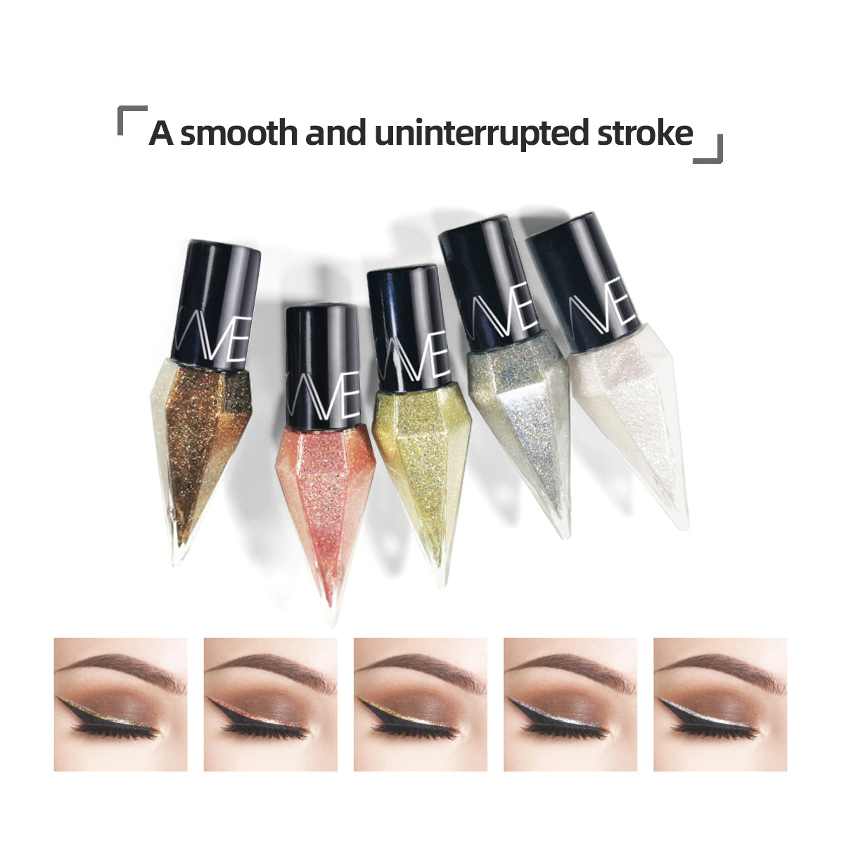 Tube Lookave Single Diamond Shiny Eyeliner Pearlescent Shimmer Eyeliner Aliexpress Lk102