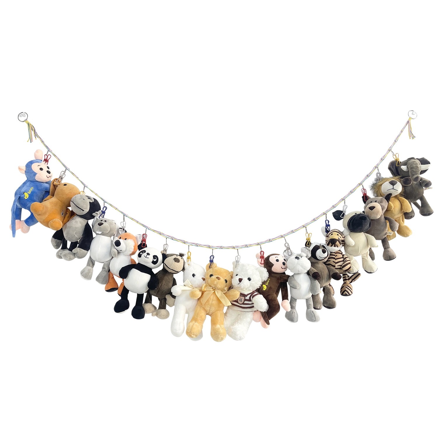 Мешок для игрушек из хлопковой веревки Стиль ins Сетка для хранения Подвесная цепочка для дома