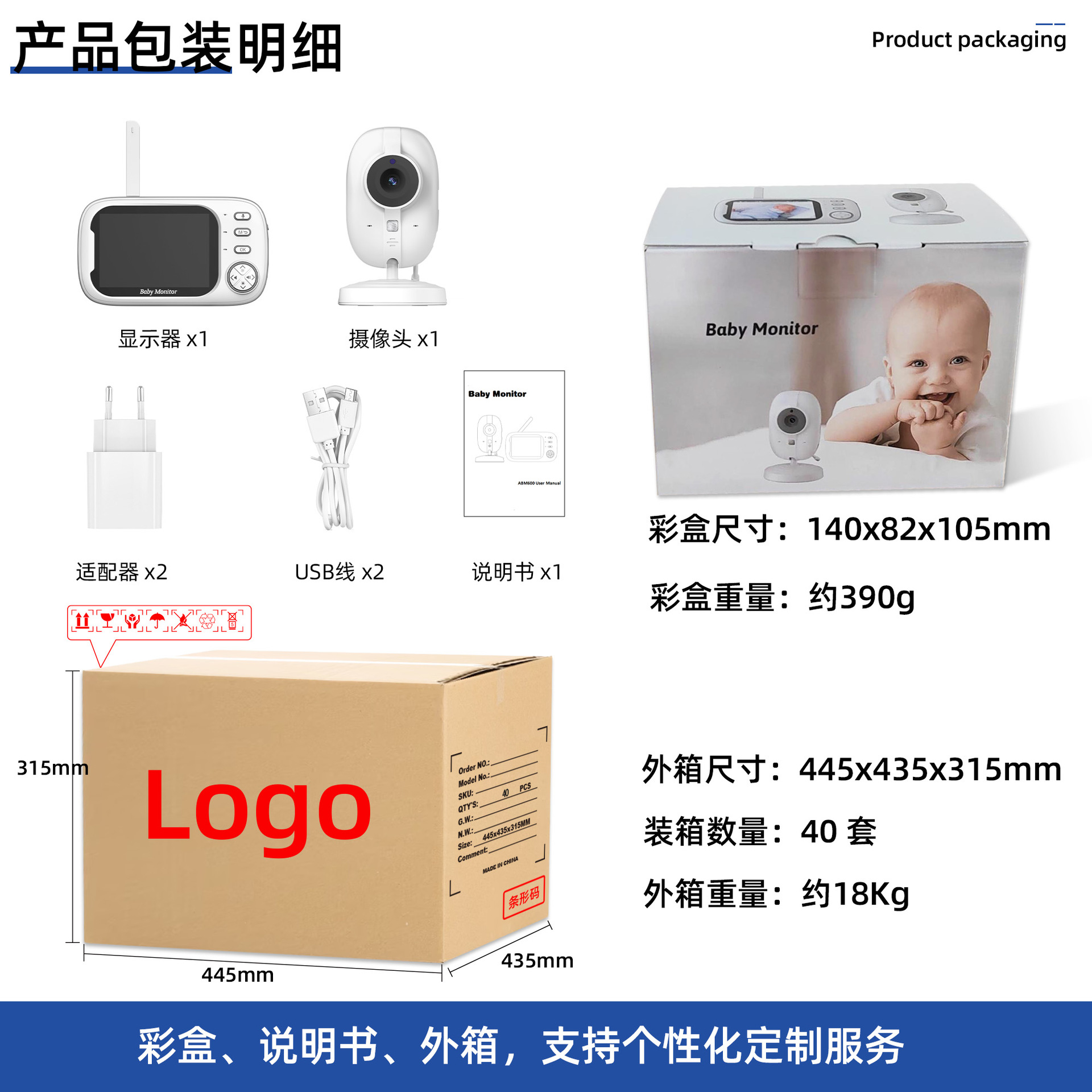 [Sample Link] Amazon 3.5inch Baby Monitor with Two-Way Talk, Night Vision, and Visual Monitoring