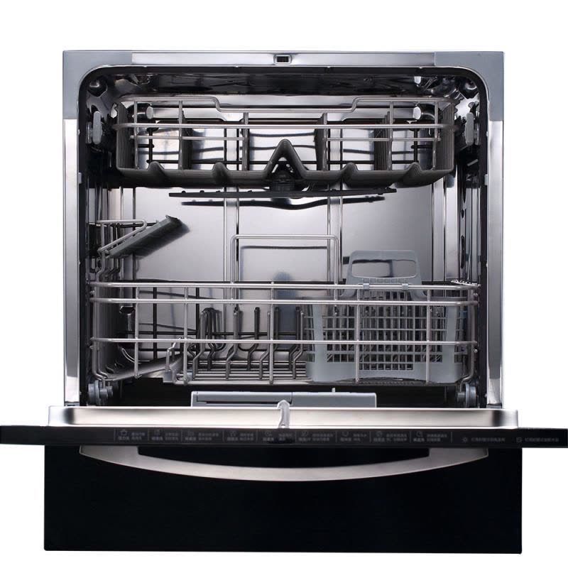 8 Sets of Embedded Desktop Dishwashers with First-Class Water Efficiency, Fully Automatic Small Household Disinfection, Sterilization, Washing, Storage and Drying All in One