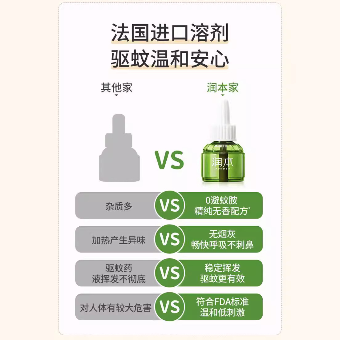 RunBen electric mosquito repellent liquid odorless baby mosquito repellent baby children special mosquito repellent liquid heater supplement genuine goods