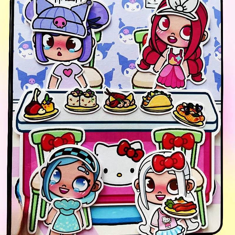 Cut-free New Kulomi Girls Home Quiet Book Fun Dress-up Toy Handmade DIY Material Bag Puzzle