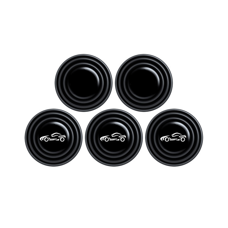 Car door shock absorber gasket silicone luminous soundproof shock-proof mat door edge protection abnormal sound thickened cushion
