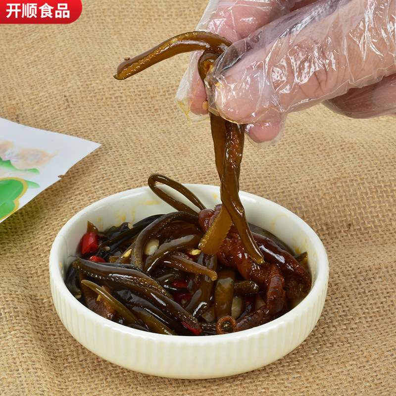 Wholesale seaweed dish ready-to-eat cold mix sea bamboo shoots sea tricholoma tendon commercial snacks casual spicy seaweed dish