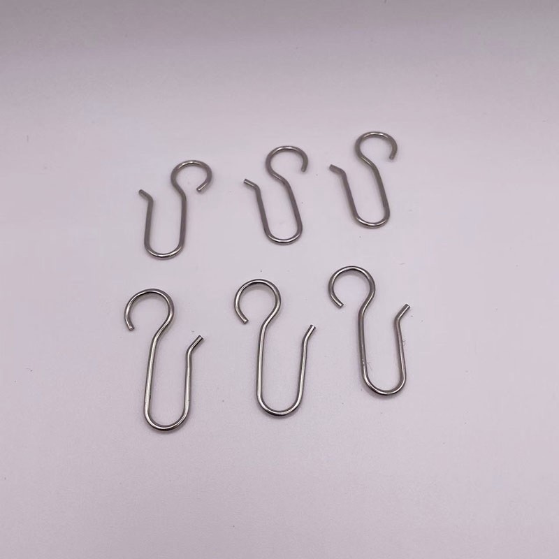 Крючок для штор из нержавеющей стали, S-образный крючок, металлический крючок для душа, удобный и простой