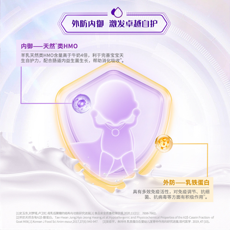 Meiling Goat Milk Powder Toddler Milk Powder Duoyanghui Goat Milk Powder 3 Stages 800g New Product Launched