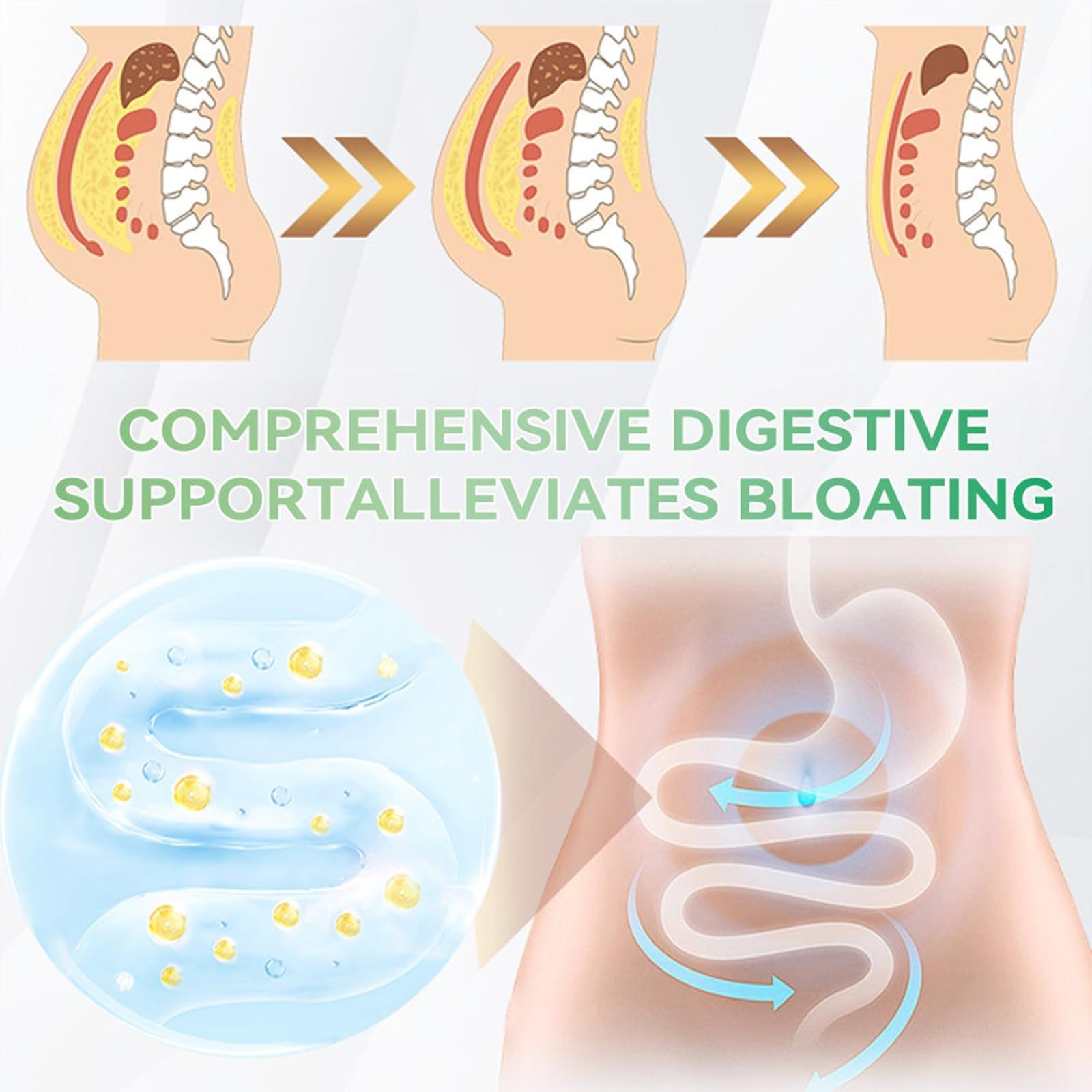 Cross-Border Glp-1 Six-In-One Body Shaping Drops Firming Lazy Arm Thigh Abdominal Fat Body Shaping Solution