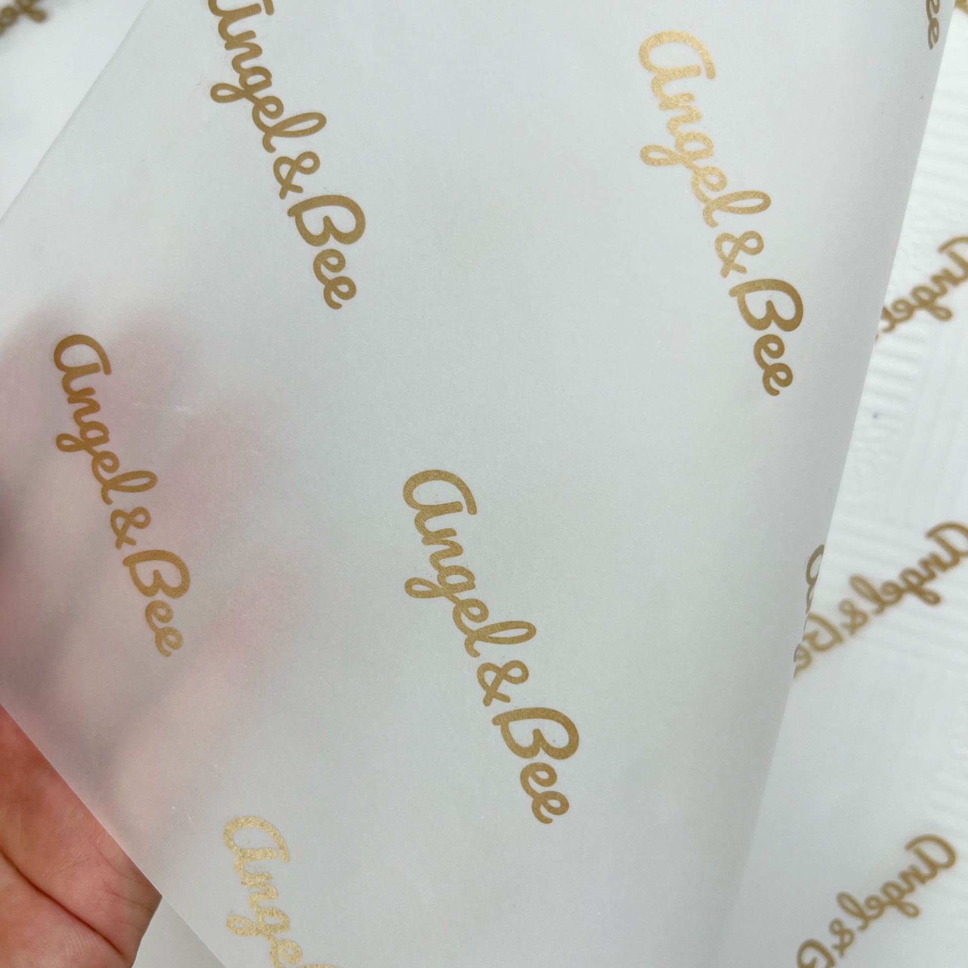 Hot Stamping Sulfuric Acid Paper Color Printing Custom Logo Gift Box Printing Wedding Box Decoration Inner Pad Butter Paper Printing