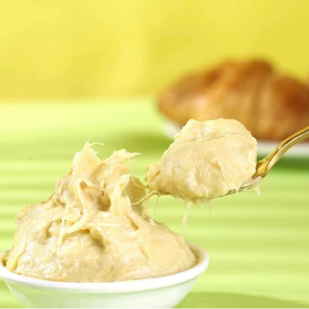 Special Durian Paste Filling for Sudan King Snowskin Mooncakes, Imported from Malaysia, Frozen Seedless Fruit Pulp Raw Materials Wholesale