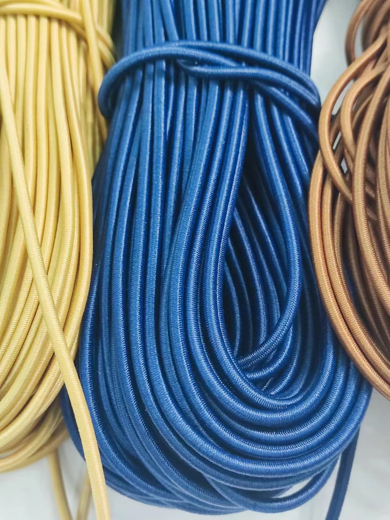 2.5mm round elastic stretch lazy shoelace hat pants elastic cord