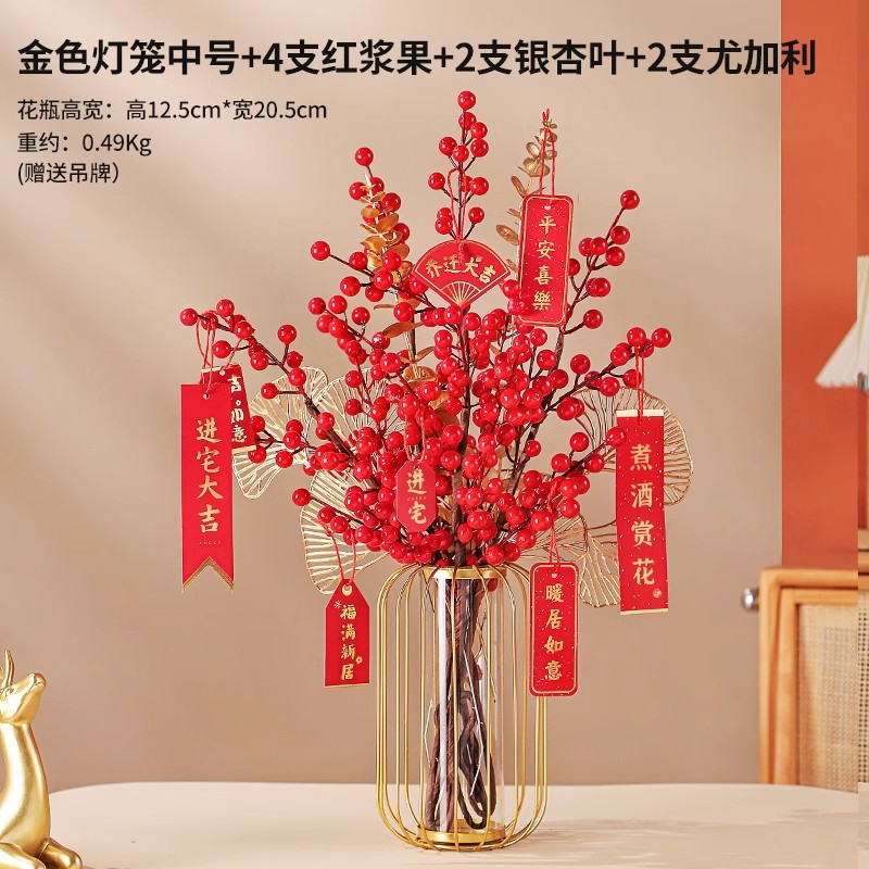 Wrought Iron Geometric Glass Test Tube Lantern Hydroponic Vase Home Living Room Wine Cabinet Desktop Decoration Green Flower Insert Ornaments