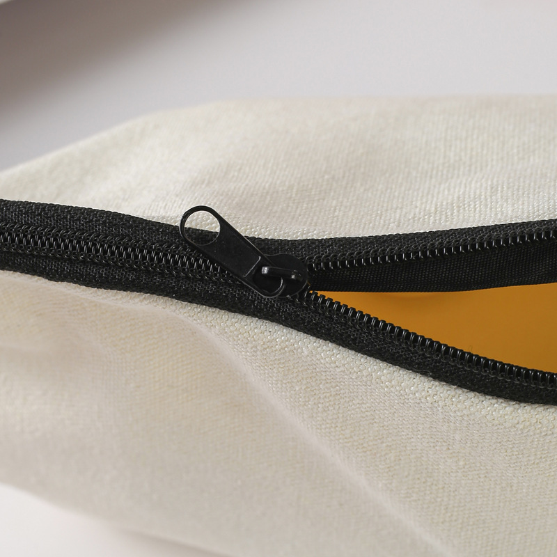 Canvas Pencil Bag Wholesale Student Large Capacity Blank Lipstick Cosmetics Storage Bag Simple Coin Bag Zipper Bag