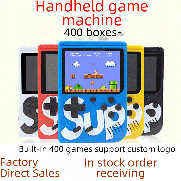 Popular cross-border hot sale Sup handheld game machine retro nostalgic mini eight-bit arcade double fight 400-in-one
