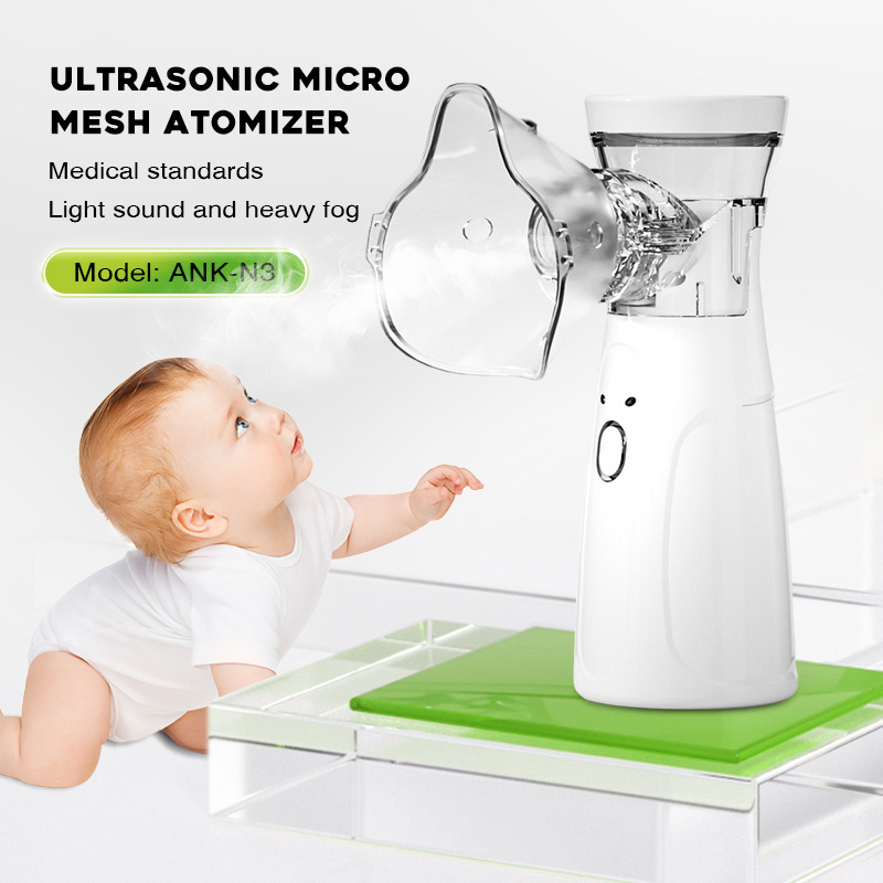 Medical-Grade English-Language Household Low-Power Handheld Large-Capacity Micro-Mesh Compression Inhaler with Ultra-Large Mist Volume