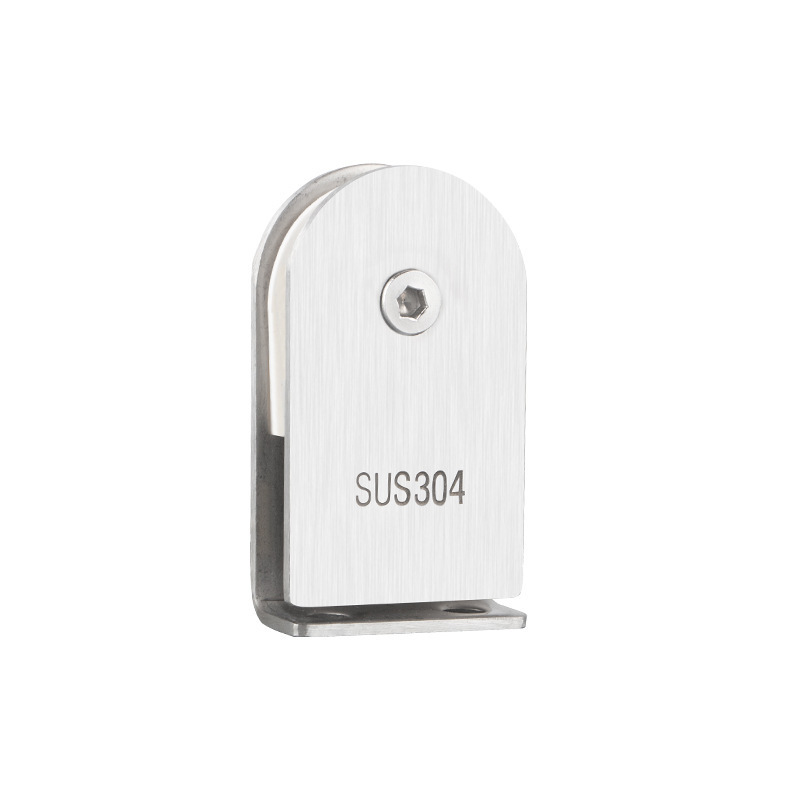 304 stainless steel glass clip zero degree right angle 90 buckle 180 degree clip armrest tempered glass fixing clip accessories