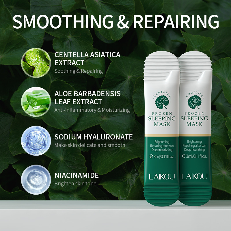 Cross-Border Laiko Centella Asiatica Jelly Mask 3Mlfacemask Mask Sheet No-Wash Sleep Mask Manufacturer Export Mask