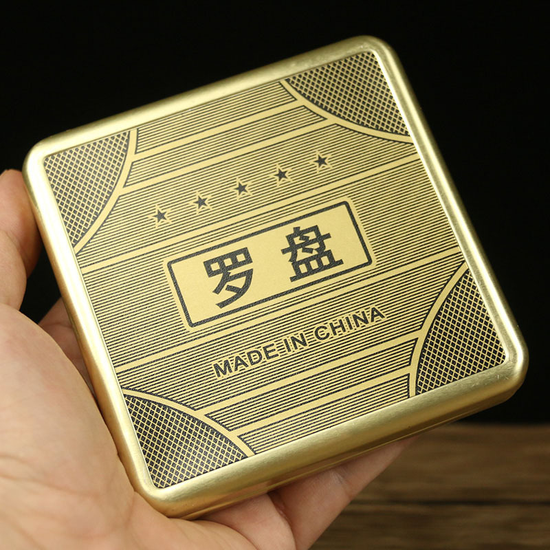 Оптовый компас с открытой крышкой, портативный компас Фэншуй, высокоточный сплав с крышкой