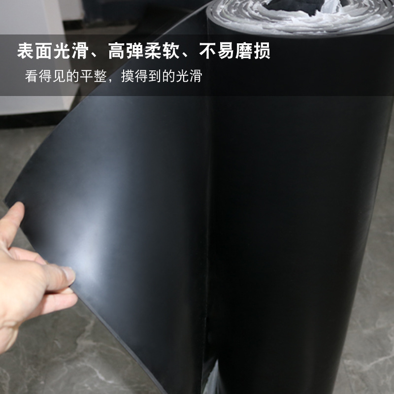 Black Rubber Sheet, Non-Slip, Oil-Resistant Rubber Mat, Shock-Absorbing, Wear-Resistant Rubber Block, Thickened Soft Insulation Board 3/5/10mm