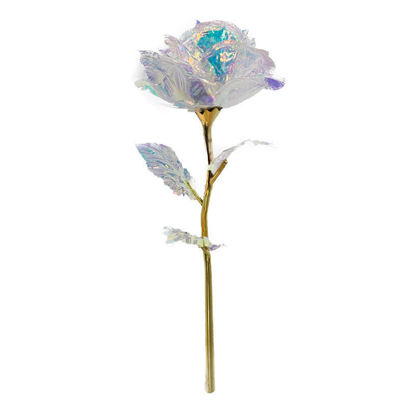 Valentine's Day Gift 24k Color Gold Rose Pushing Activity Small Gift Wholesale Simulation Flower Mother's Day Gift