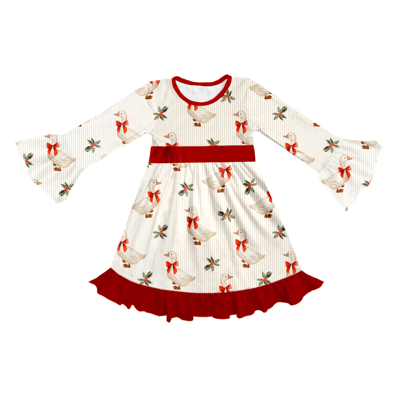 Boutique Foreign Trade Children's Clothing Printed Children's Cute Creative Customized Autumn Nightgown