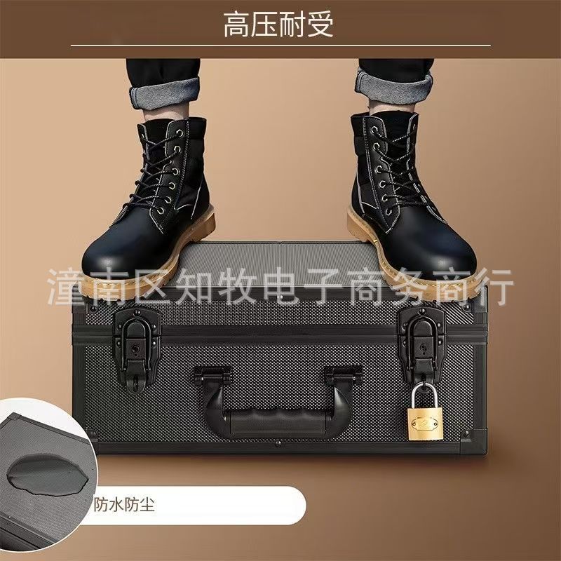 Six-Slot Psa/Bgs Card Collection Card Box Aluminum Frame Psa Scoring Board Card Box Metal Card Brick Suitcase Fan