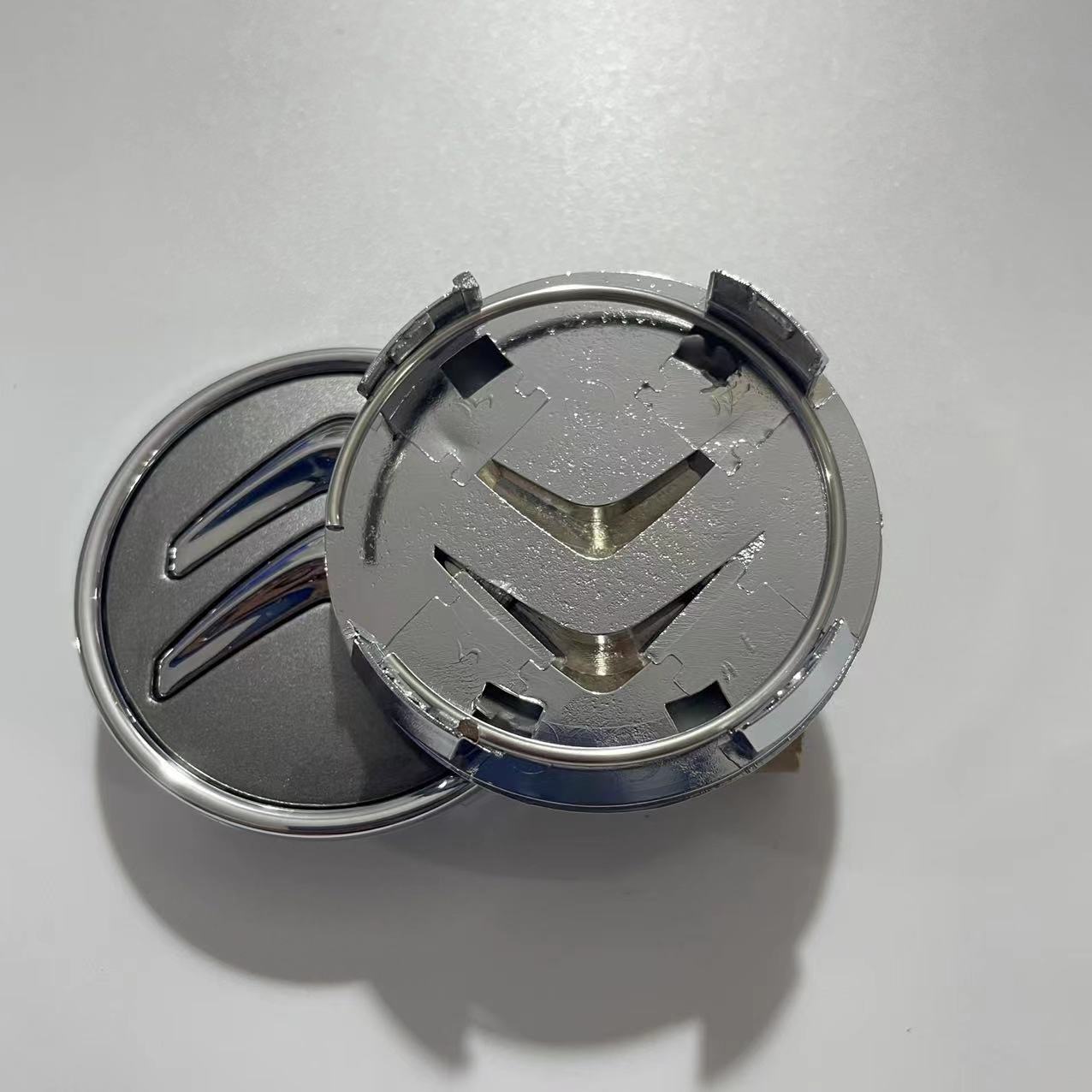 60MM Dongfeng Citroen Wheel Hub Cover C2C4LC5 silver Sega Tire Logo Card Red Decorative Cover Logo