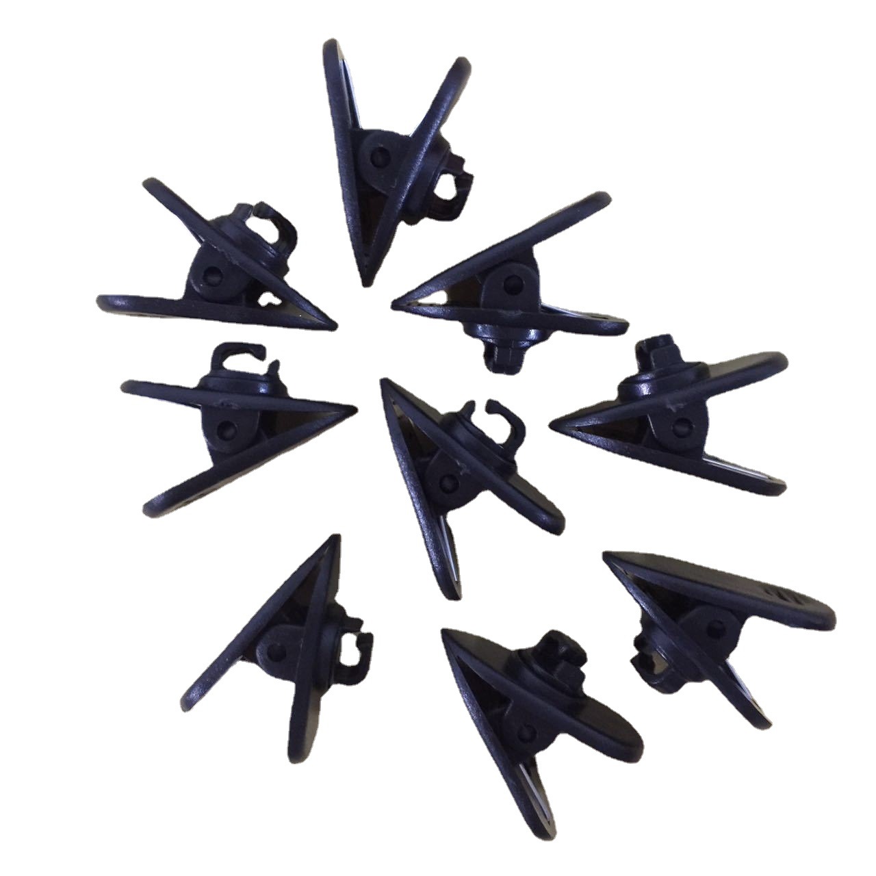 Headset clip plastic 360-degree rotating clip universal distribution black and white MZJ-032-1 spot
